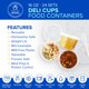 thumbnail image 2 of Contenedores de almacenamiento de alimentos Healthy Packers de 16 oz (paquete de 24), 2 of 9