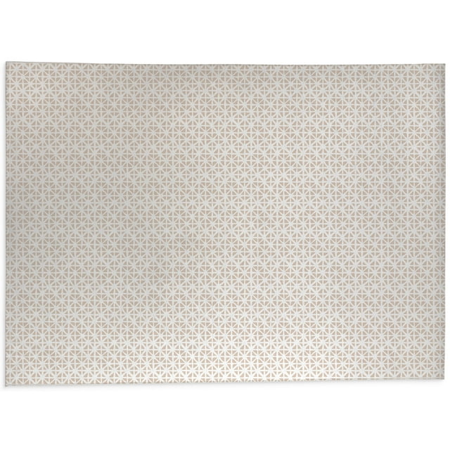 Carved Grid Tan Office Mat by Kavka Designs