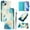 Blue Painting, variant on Compatible for iPhone 13 Wallet Case, Painting Pattern Premium PU Leather [Credit Card Holder] [Wrist Strap] Flip Stand Feature Purse Case Full Body Protective Pattern Phone Cover, Love Me