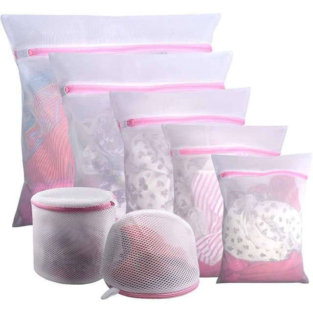 7 bolsas de malla para lavandería para prendas delicadas con cremallera premium YONGSHENG