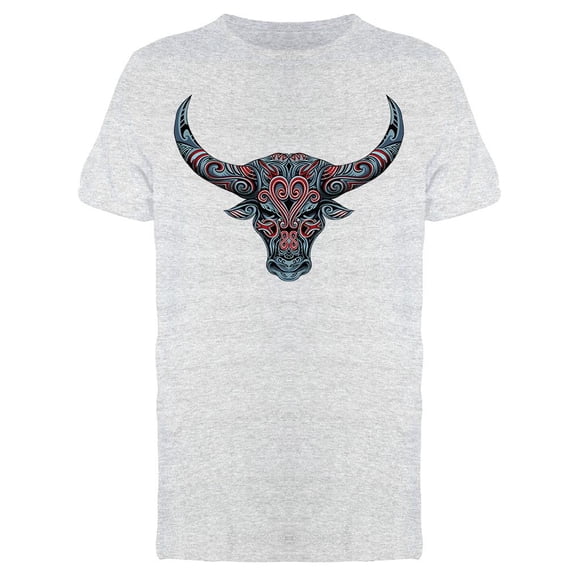 Bull Head Design T-Shirt Men -Image by Shutterstock, Male 3X-Large