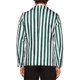 thumbnail image 3 of INSPIRE CHIC Traje de Hombre Blazer Casual de Rayas Verticales de Un Solo Botón Ajuste Slim 2XL Verde Blanco, 3 of 5