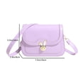 thumbnail image 5 of Bolsa De Hombro Bolso bandolera para mujer, bolso de sillín retro informal, bolso elegante para mujer (púrpura) Ehuebsd Para Estrenar, 5 of 5