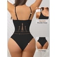 thumbnail image 2 of Athlemo Women Workout Romper Yoga Ribbed Square Neck One Piece Seamless Tank Top Bodysuit, 2 of 8