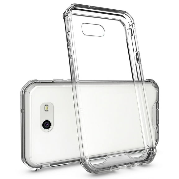 NAKEDCELLPHONE CLEAR TRANSPARENT AIR HYBRID ANTI-SHOCK TPU CASE HARD COVER FOR SAMSUNG GALAXY J3 EMERGE J327P (2017)