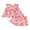 Pink Cherry, variant on BemeyourBBs Toddler Baby Girls Summer Clothes 2 Pieces Outfit Strawberry Cherry Heart Sleeveless Crew Neck Ruffle Shirt Tank Top and Shorts Set
