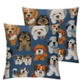 thumbnail image 2 of Nawypu Cute Dog and Puppy Set Farmhouse Pillow Covers,Home Decorative Throw Pillow Case Cushion Cover,Home Gifts,Housewarming Gift,2 Pcs, 2 of 6