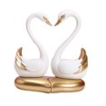 thumbnail image 1 of 2 figuras de pareja de cisnes, regalo de boda, adorno de mesa de resina creativo para pareja Blanco, 1 of 9