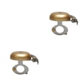 thumbnail image 1 of Greeniant Campana de bicicleta de montaña manillar izquierdo derecho deportes al aire libre accesorios de anillo de ciclo Oro 2piezas Greeniant CBP230395, 1 of 6