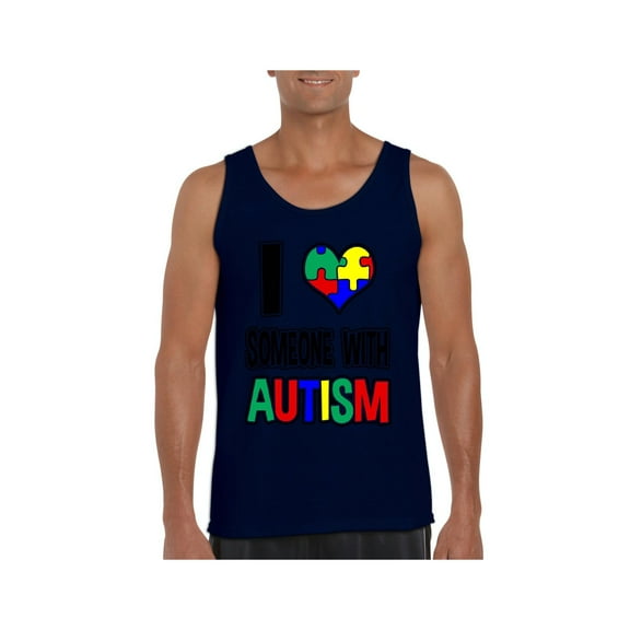MmF - Men's Tank Top for Men, up to Men Size 3XL - Autism Awareness