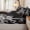Black Brown, variant on Erosebridal Bold Contrast Cowhide Print Zipper Twin Comforter Sets with Fitted Sheet and 2 Pillowcases,Chunky Furry Patch Accent Zipper Bedding Set,Black White,4-Piece,Black Reversible