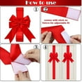 thumbnail image 2 of Christmas Decorations Extra Large Christmas Tree Topper Bow Giant Xmas Red Velvet Bow for Home Wreath Wall Holiday Birthday (Red 4 Pack), 2 of 10