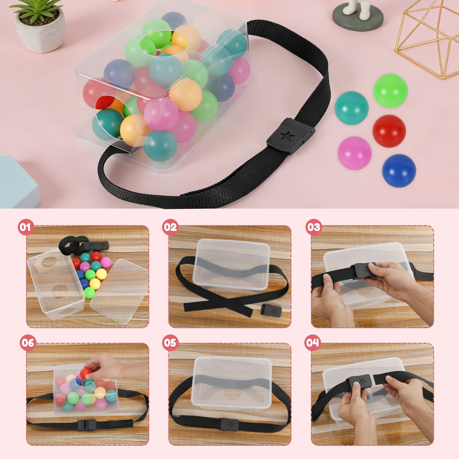 Threns 4 Sets Baby Shower Games Bridal Funniest Baby Shower Play,Interactive Shaking Balls for Boy or Girl,Table Tennis Twerk Game
