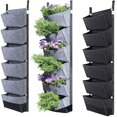thumbnail image 7 of Hanging Planting Grow Bags, 18 Pockets Hanging Vertical Wall Planter Wall Mounted Grow Bag Outdoor Indoor Gardening Vertical Greening Flower Container, Planting Bags Storage Bags, 7 of 7