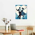 thumbnail image 2 of ARISTURING  Romantic Blue Dance Canvas Prints，Perfect Wedding Anniversary Wall Art Prints Gift for Lovers，Modern Aesthetic Home Décor to Bedroom Living Room，, 2 of 4