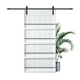 thumbnail image 3 of 42'' x 84'' Wood and Primed Bookshelf Barn Door with Mounting Hardware Kit(Soft Close Inclued), 3 of 8