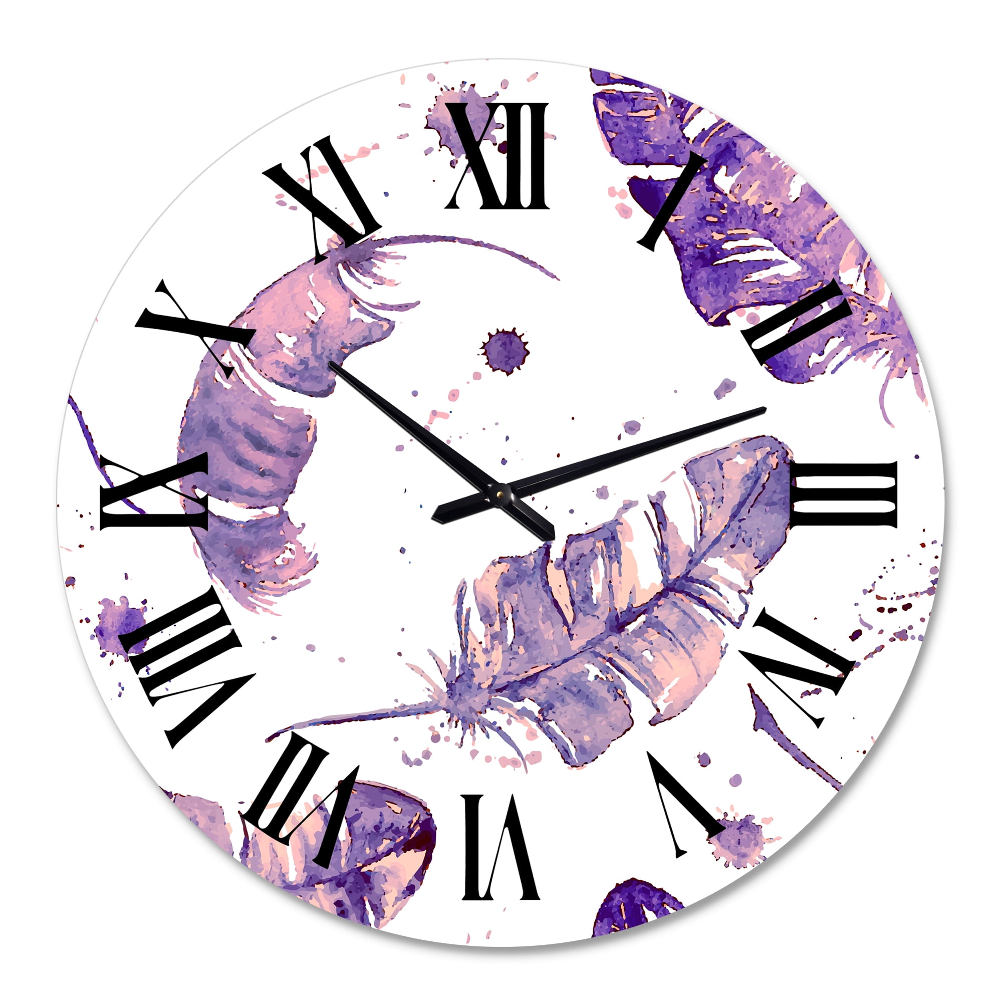 Designart 1 in Quartz Bohemian Wall Clock