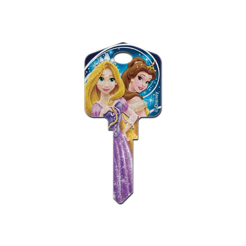 Disney Glitter Princess House Key Blank Kwikset 