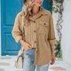 thumbnail image 1 of Pntutb moda mujer manga larga frente abierto ropa de abrigo suelta blusa sólida abrigo Tops bolsillos blusa liquidación Pntutb Pntutb-5991, 1 of 6