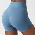 thumbnail image 4 of Pantalones cortos de Yoga para mujer, mallas deportivas de cintura alta, mallas de entrenamiento de secado rápido para mujer con bolsillos para correr y Fitness, 4 of 6