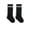 Black + White Stripes, variant on LYMAYTER 0-8Y Infant Toddler Unisex Knee-High Socks Thin Cotton Double-Stripe Solid Color Breathable Soft 1 Pair