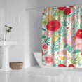 thumbnail image 2 of Pioneer Flower Floral Print Pattern Shower Curtain 72"x84" ,Bathroom Decorative Shower Curtains Set with 12 Hooks,Modern Waterproof Washable Shower Curtain, 2 of 6