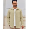 thumbnail image 5 of COOFANDY Mens Lightweight Button Down Shirt Jacket Casual Shacket Overshirt, 5 of 5