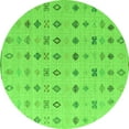 thumbnail image 1 of Ahgly Company Indoor Round Solid Green Modern Area Rugs, 8' Round, 1 of 4