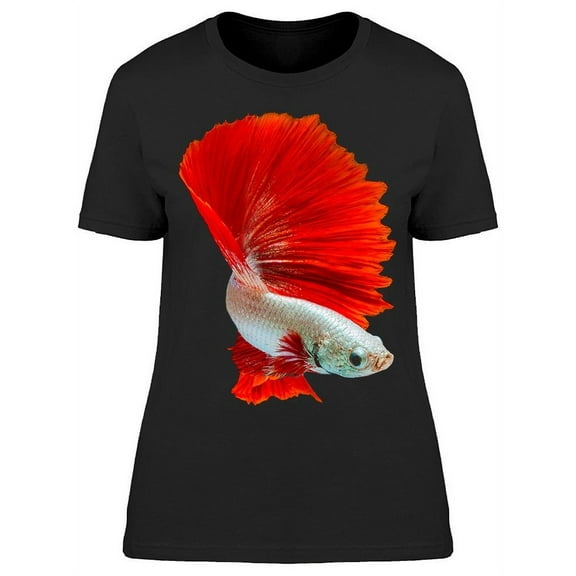 White/Red Amazing Betta Fish T-Shirt Women -Image by Shutterstock, Female 3X-Large
