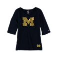 thumbnail image 2 of Camiseta gráfica Soffe U Of Michigan con cuello en V para mujer azul grande, 2 of 2