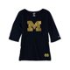 thumbnail image 2 of Camiseta gráfica Soffe U Of Michigan con cuello en V para mujer azul grande, 2 of 2
