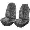 Leader Accessories Auto Sheepskin Seat Cover Two High Back Fit for Car