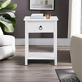 thumbnail image 6 of Eily Night Stand Bedside Table with Drawer Wooden Side Tables Bedroom Night Stands for Bedrooms Small Nightstand End Table with Drawer and Shelf Ideal for Small Spaces 1.8 ft Night Stand White, 6 of 11