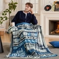 thumbnail image 4 of Joyfy Blanket for Dad 50" x 60" Soft Flannel Throw Blanket Birthday Father's  Day Gift，Grey, 4 of 8
