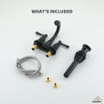 thumbnail image 6 of CASAINC 4 in. Center Set Double Handle 3 holes Bathroom Sink Faucet with Pop-up Drain in Matte Black, 6 of 9