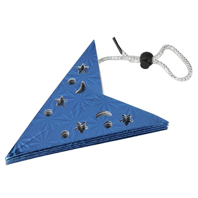 Hermoso estilo moderno hueco forma de estrella pantalla de papel cubierta de lámpara sombra decoración del hogar azul
