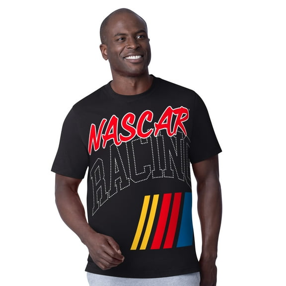 Men's Starter  Black NASCAR  Extreme Hands Off T-Shirt