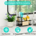 thumbnail image 4 of Godboat Sponge Holder for Kitchen Sink - Kitchen Sink Organizer with Brush Holder, Kitchen Sink Caddy with Auto-Drain, 360° Swivel Spout, Cool Kitchen Gadgets for Home, 4 of 10