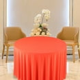 thumbnail image 3 of Elastic Round Tablecloth for Wedding Banquet Party, Spill Proof Waterproof Stain Resistant Washable Table Cover,Floor Length Decorative Cloth for Dining Room Kitchen Reception Event Decoration, 3 of 4