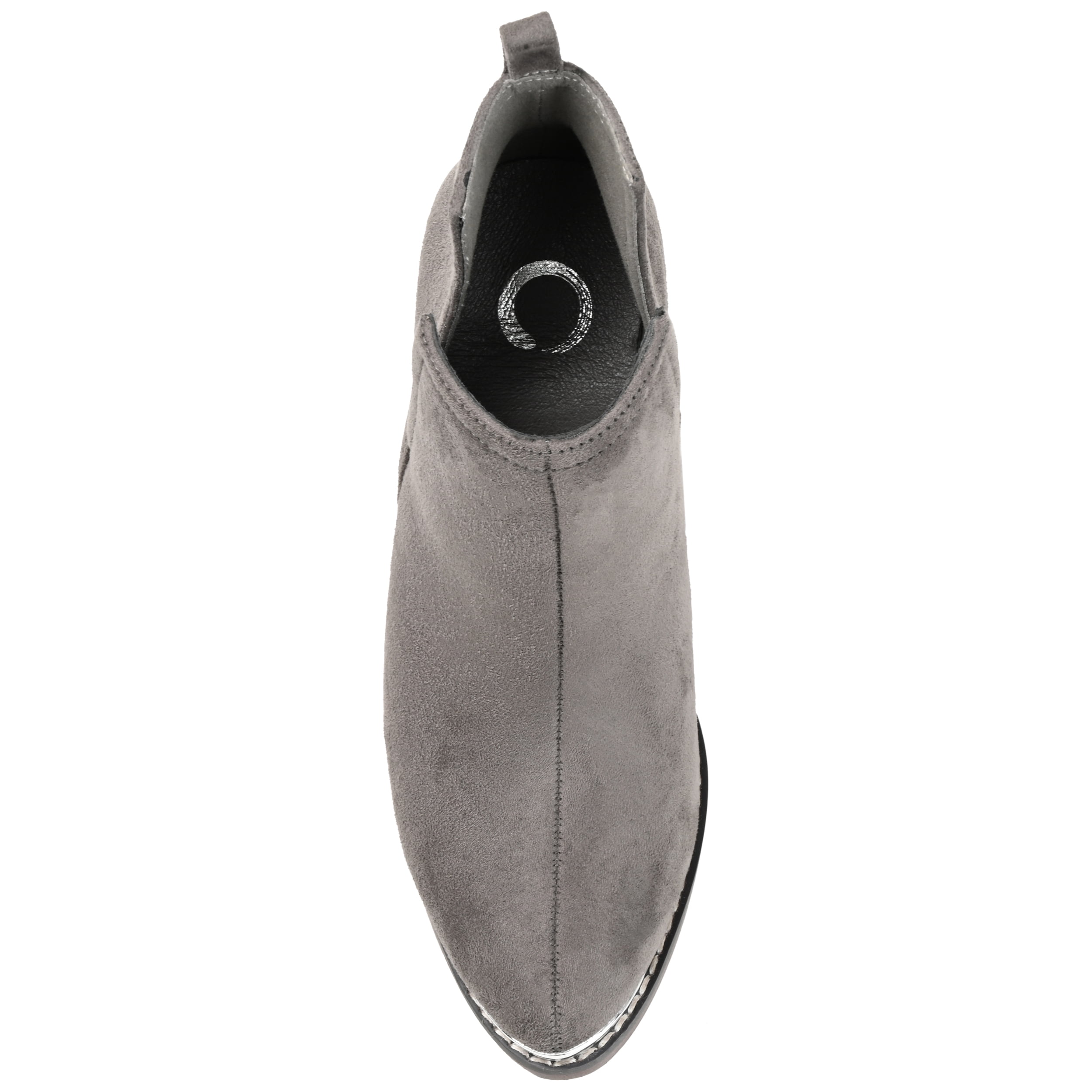Journee Womens Issla Pull On Stacked Heel Booties, Widths Available