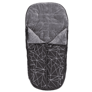 Diono Luxury All Weather Stroller Footmuff, Waterproof, Universal Fit, Black Platinum