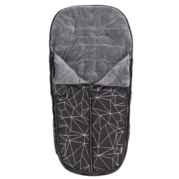 Diono Luxury All Weather Stroller Footmuff, Waterproof, Universal Fit, Black Platinum