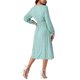 thumbnail image 3 of INSPIRE CHIC Vestidos de Otoño para Mujeres de Manga Larga con Escote en V Floral Boho Flowy Midi Dress S Verde, 3 of 5