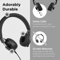 thumbnail image 4 of RHEA- Lilgadgets Untangled Pro Wireless Bluetooh Black, On-Ear Kids Headphones, 4 of 6