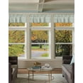 thumbnail image 3 of Sage Green Curtain Valances for Windows Treatment Tier Curtains, Country French Rustic Buffalo Plaid Check Curtain Short Valance Curtain Rod Pocket Curtains for Kitchen Living Room, 54x18 in, 3 of 6