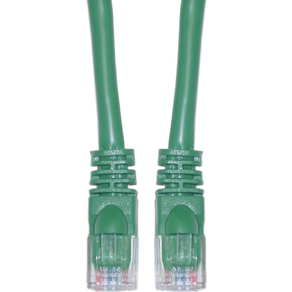 Cat5E Green Ethernet Patch Cable, Snagless - Molded Boot, 100 Foot