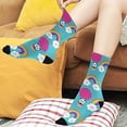 thumbnail image 6 of Coolnut Rainbow Socks Winter Warm Socks Fashion Print Socks Novelty Casual Socks for Men Women( 1 Pack), 6 of 6
