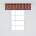 thumbnail image 2 of Ambesonne Dino Window Valance, Monsters Colorful Doodle, 54" X 12", Ruby and Multicolor, 2 of 3