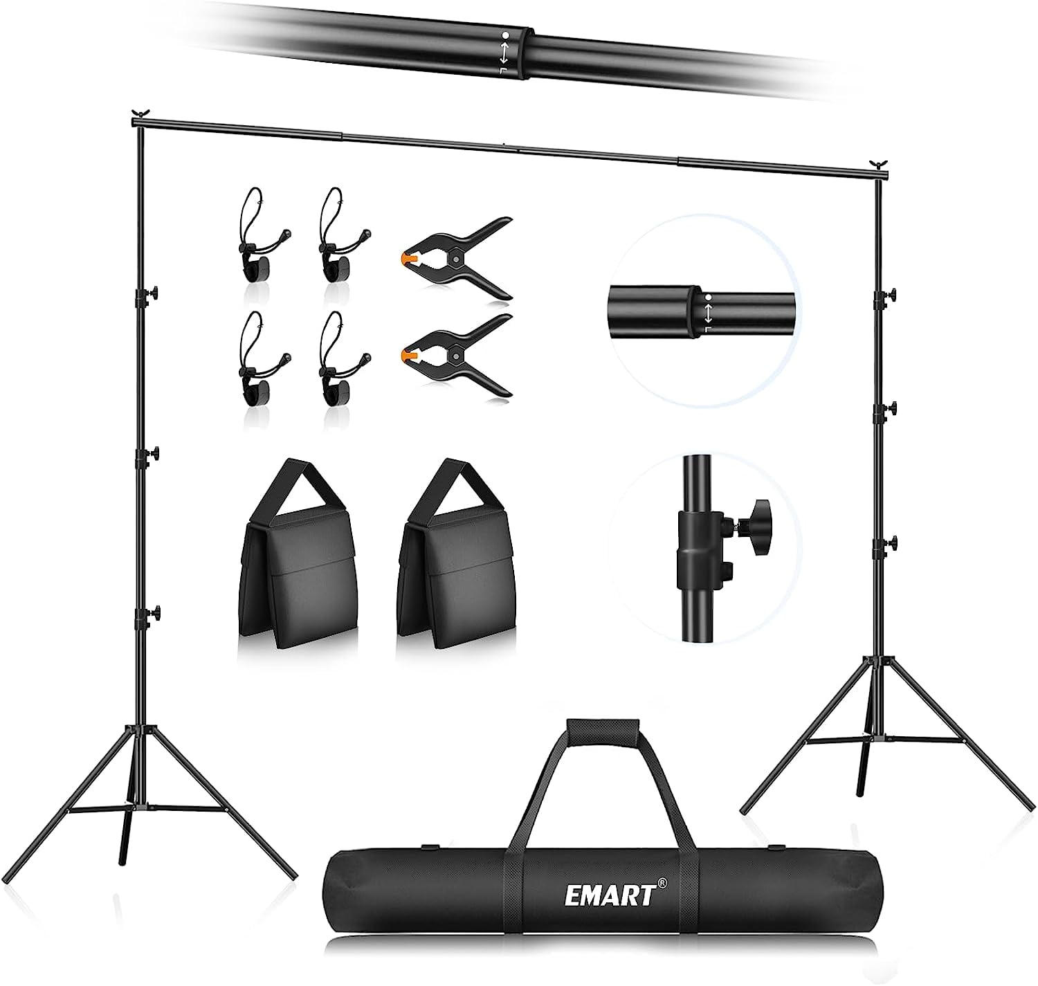 Emart Backdrop Stand 8.5x10Ft (WXH) Photo Backdrop Stand for Paties