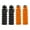 4PK Black-Orange, variant on BEQU 550ml/18 Fl Oz Collapsible Silicone Water Bottle, Reusable, BPA Free, Dishwasher-Safe, Portable, Leak Proof, Use for Home Office Sports Travel Gym Camping Hiking (4PK Black-Orange)
